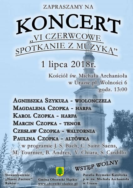 Koncert "VI Czerwcowe Spotkanie  z Muzyką"