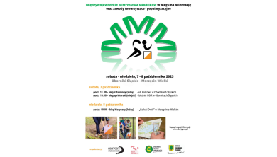 Międzywojewódzkie Mistrzostwa Młodzików w biegu na orientację - plakat
