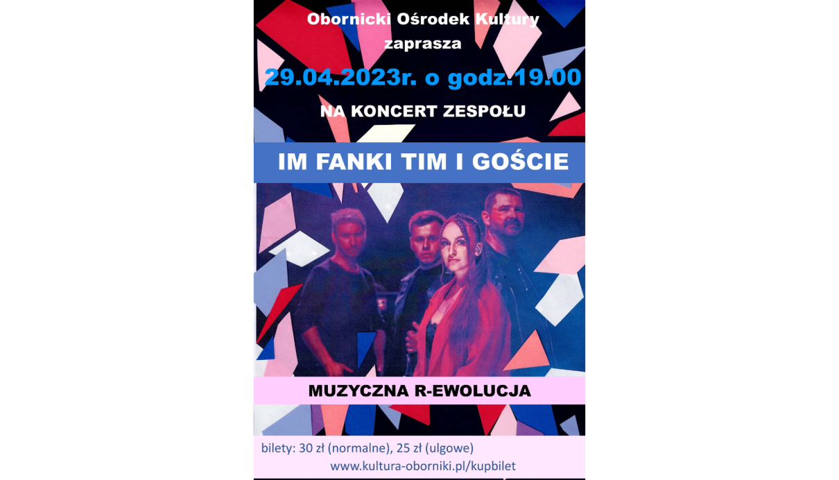 Koncert zespołu IM FANKI TIM I GOŚCIE