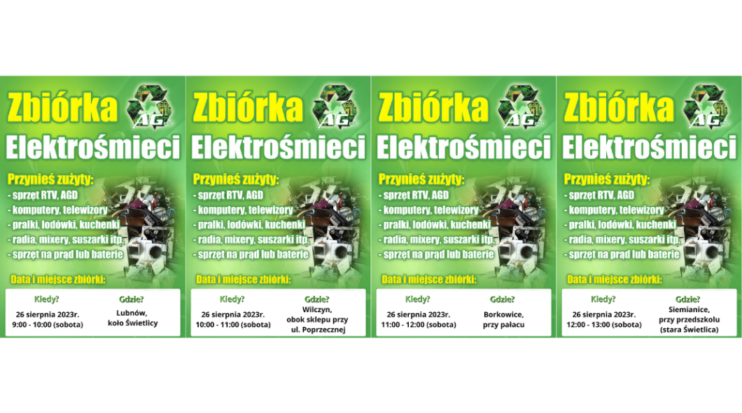 Zbiórka elektrośmieci na wioskach