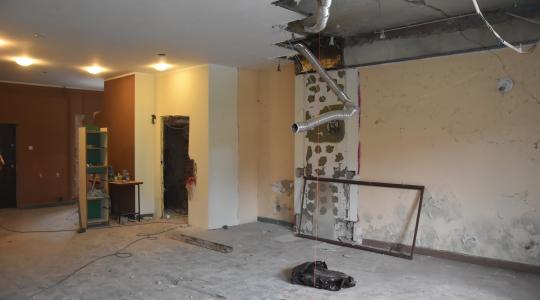 Zdjęcie przedstawiające remont dawnej świetlicy szkolnej w Siemianicach