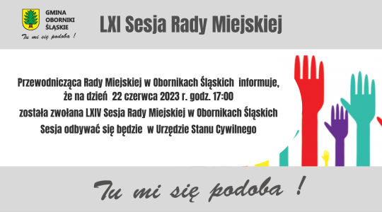 LXIV Sesja Rady Miejskiej w Obornikach Śląskich