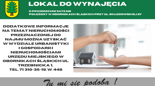 Informacje o lokalu do wynajęcia