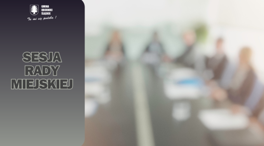 Program XXVI Sesji Rady Miejskiej
