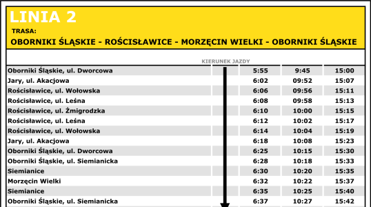 Rozkłady Jazdy OLKA - od 10 marca